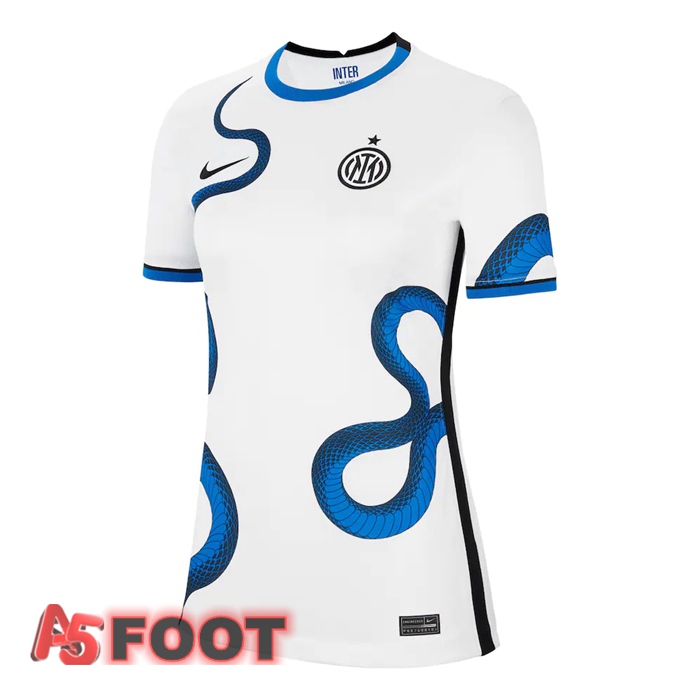 Maillot De Foot Inter Milan Femme Exterieur Blanc 2021/2022
