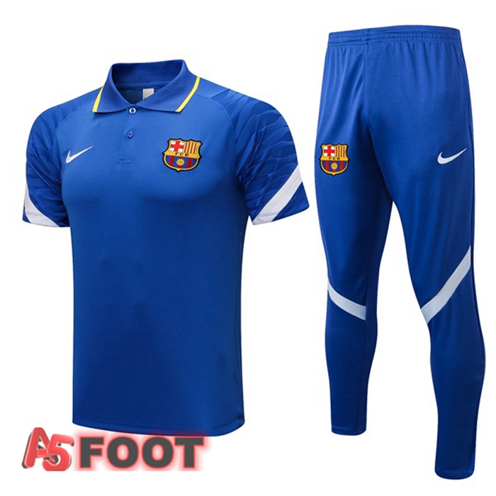 Polo de Foot FC Barcelone + Pantalon Bleu 2021/2022