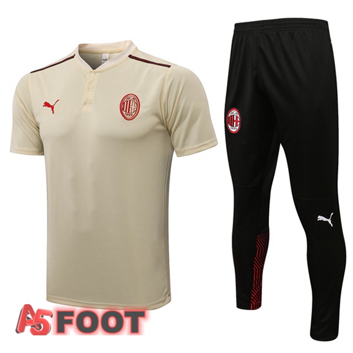 Polo de Foot Milan AC + Pantalon Jaune 2021/2022