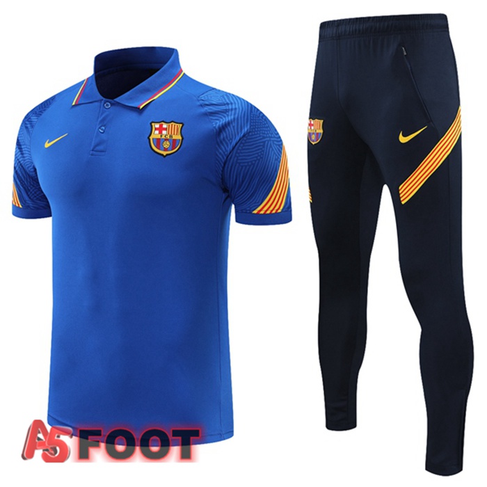 Polo de Foot FC Barcelone + Pantalon Bleu 2021/2022
