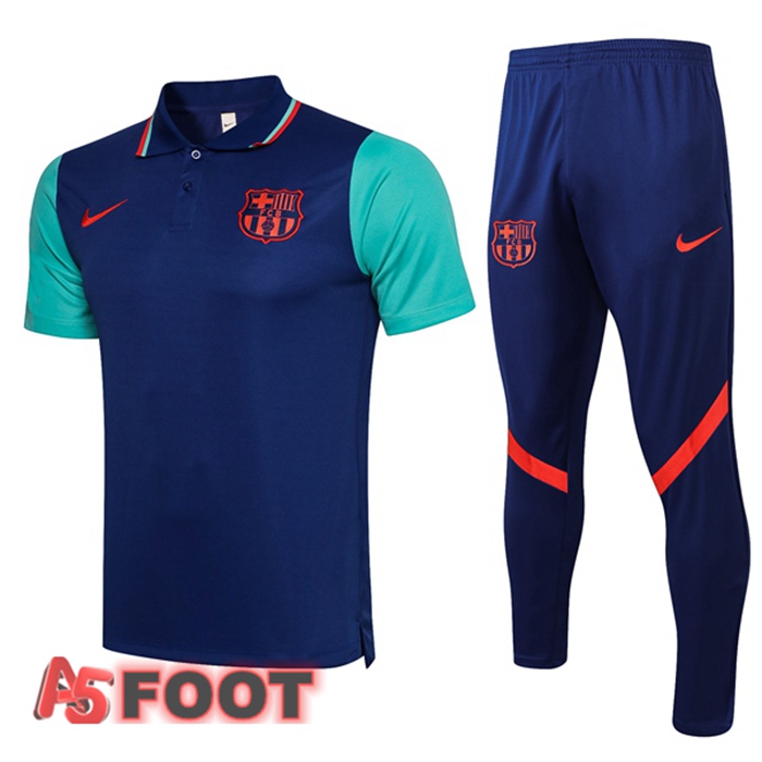 Polo de Foot FC Barcelone + Pantalon Bleu 2021/2022