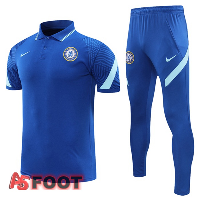 Polo de Foot FC Chelsea + Pantalon Bleu 2021/2022