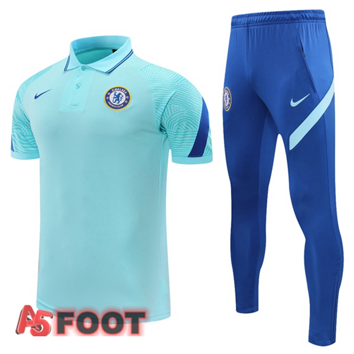 Polo de Foot FC Chelsea + Pantalon Bleu 2021/2022
