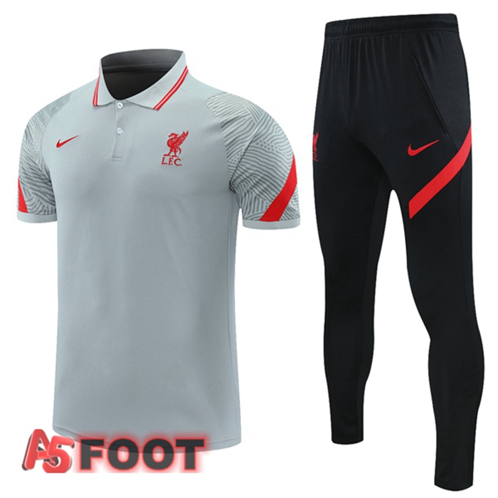 Polo de Foot FC Liverpool + Pantalon Gris 2021/2022
