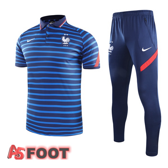 Polo de Foot France + Pantalon Bleu 2021/2022