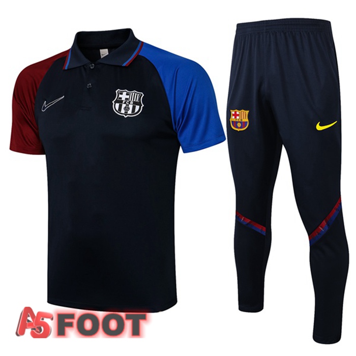 Polo de Foot FC Barcelone + Pantalon Bleu Royal 2021/2022