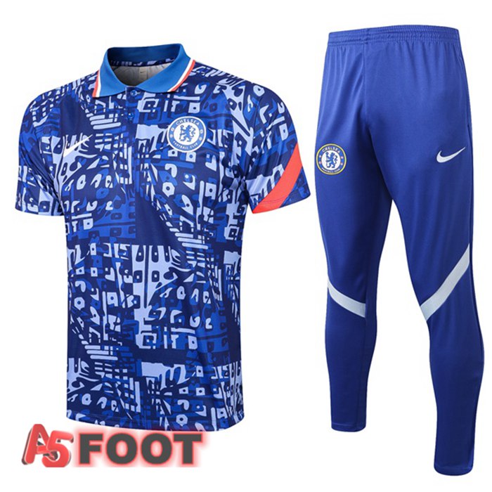 Polo de Foot FC Chelsea + Pantalon Bleu 2021/2022