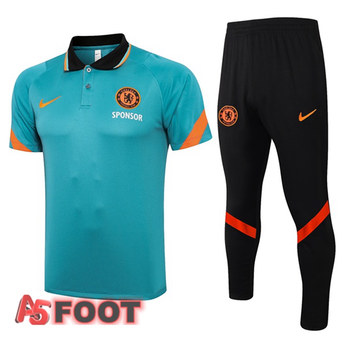 Polo de Foot FC Chelsea + Pantalon Bleu 2021/2022