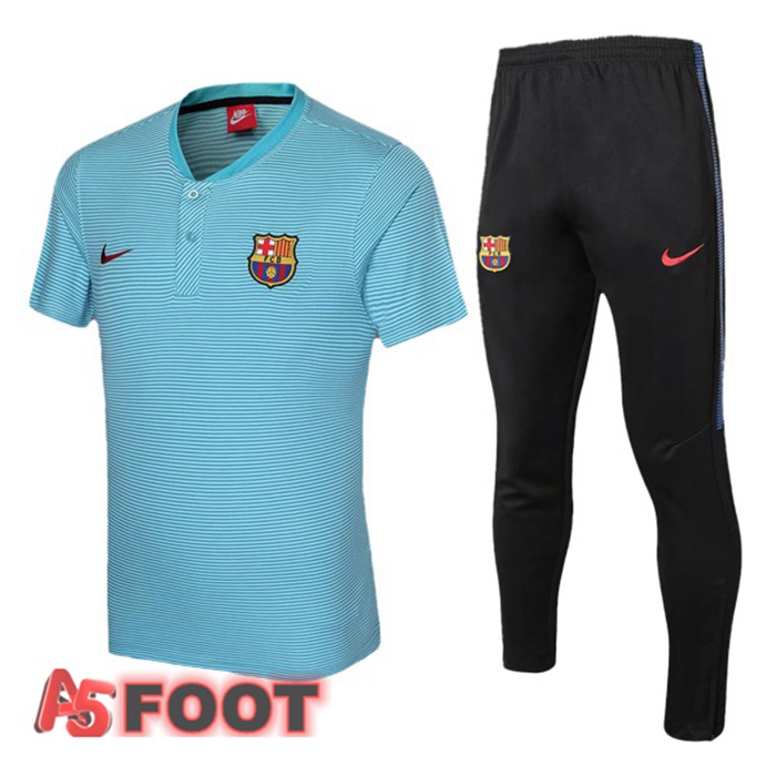 Polo de Foot FC Barcelone + Pantalon Bleu 2021/2022