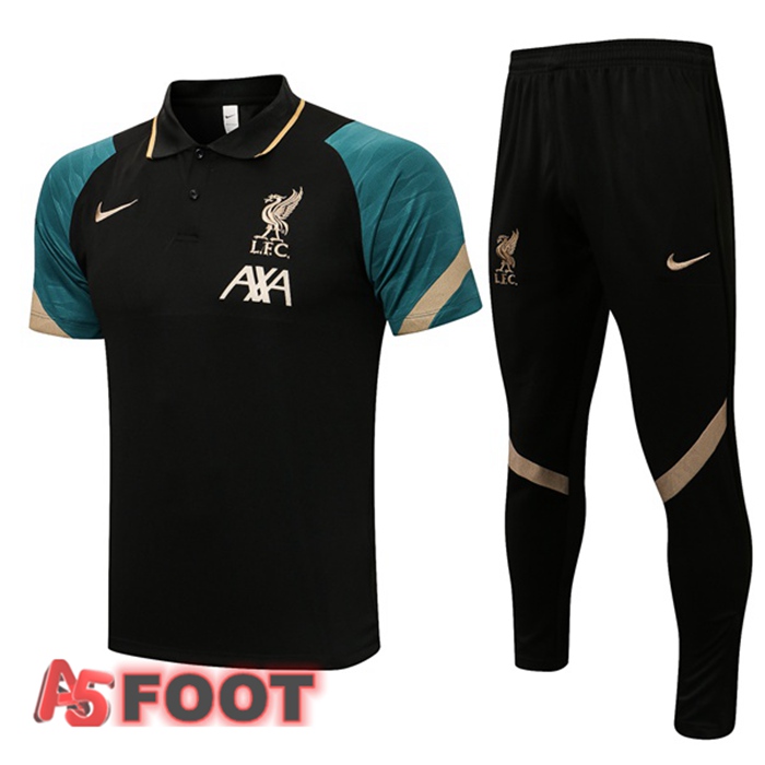 Polo de Foot FC Liverpool + Pantalon Noir 2021/2022