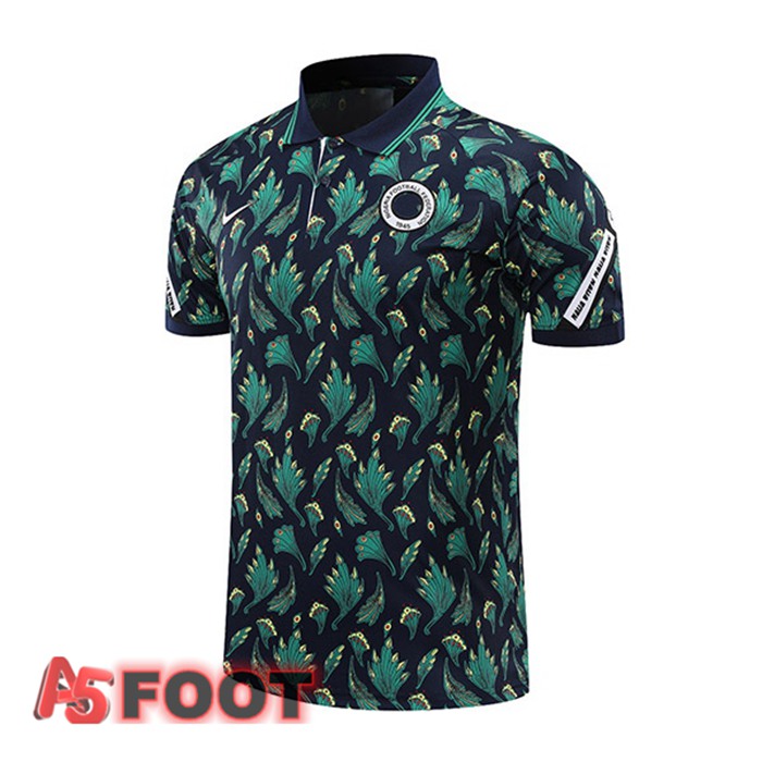 Polo de Foot Nigeria Noir Vert 2021/2022