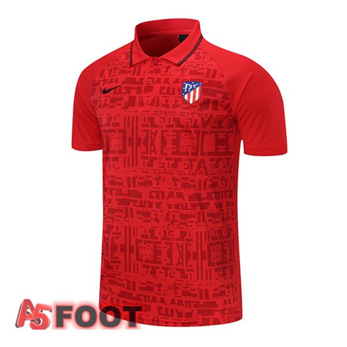 Polo de Foot Atletico Madrid Rouge 2021/2022