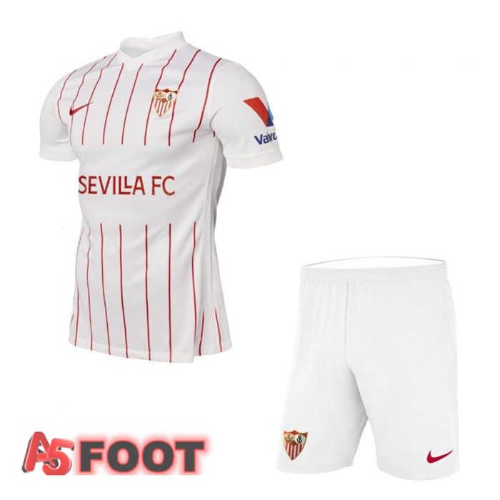 Maillot Sevilla FC Enfant Domicile Blanc 2021/2022