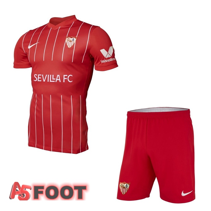 Maillot Sevilla FC Enfant Exterieur Rouge 2021/2022
