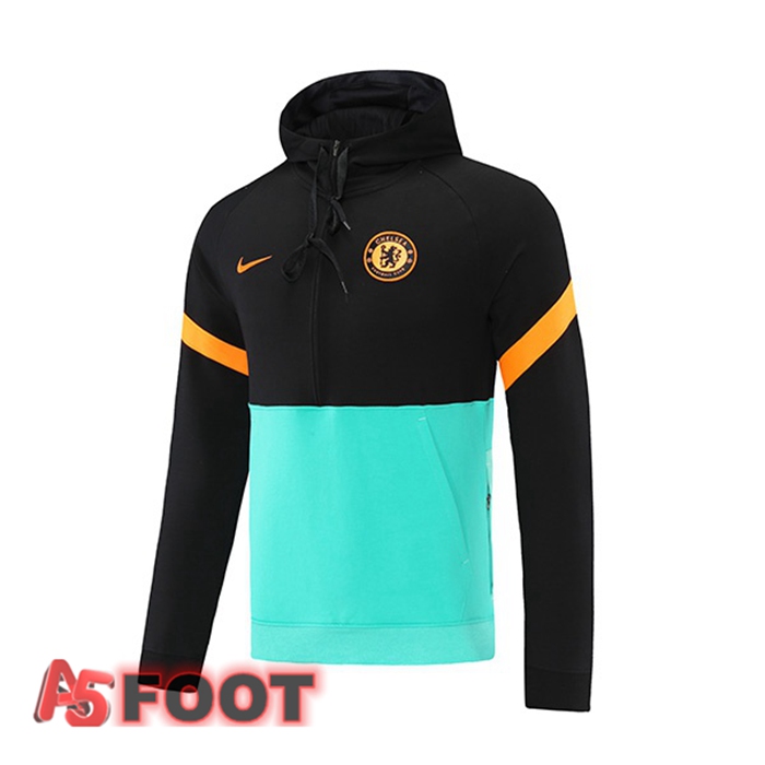 Sweat Capuche FC Chelsea Noir Vert 2021/2022