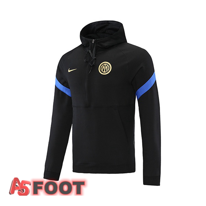 Sweat Capuche Inter Milan Noir 2021/2022