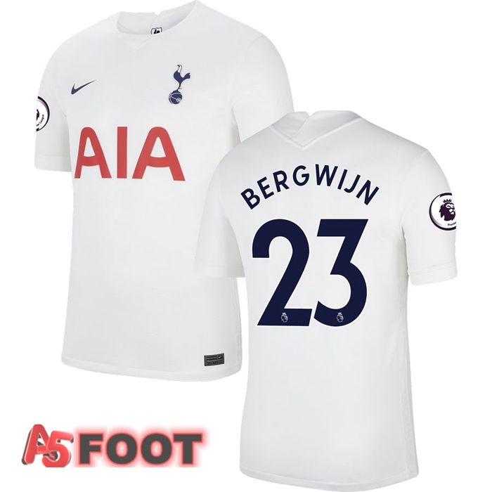 Maillot Tottenham Hotspur (BERGWIJN 23) Domicile Blanc 2021/2022