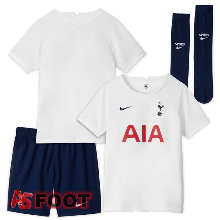 Maillot Tottenham Hotspur Enfant Domicile Blanc 2021/2022