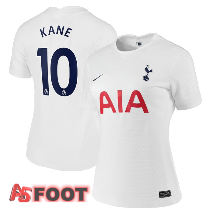 Maillot Tottenham Hotspur (KANE 10) Femme Domicile Blanc 2021/2022