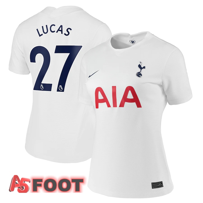 Maillot Tottenham Hotspur (LUCAS 27) Femme Domicile Blanc 2021/2022