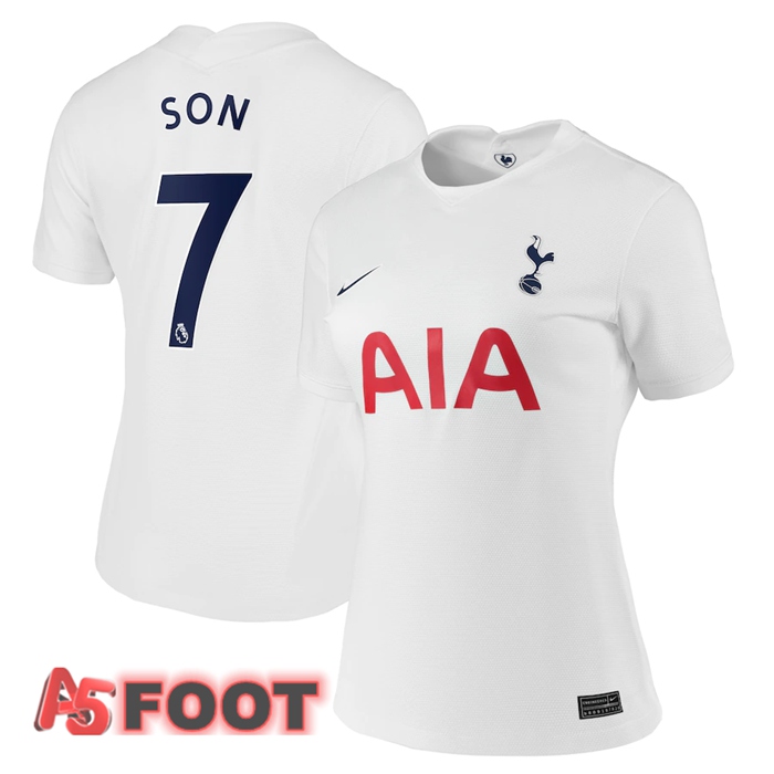 Maillot Tottenham Hotspur (SON 7) Femme Domicile Blanc 2021/2022