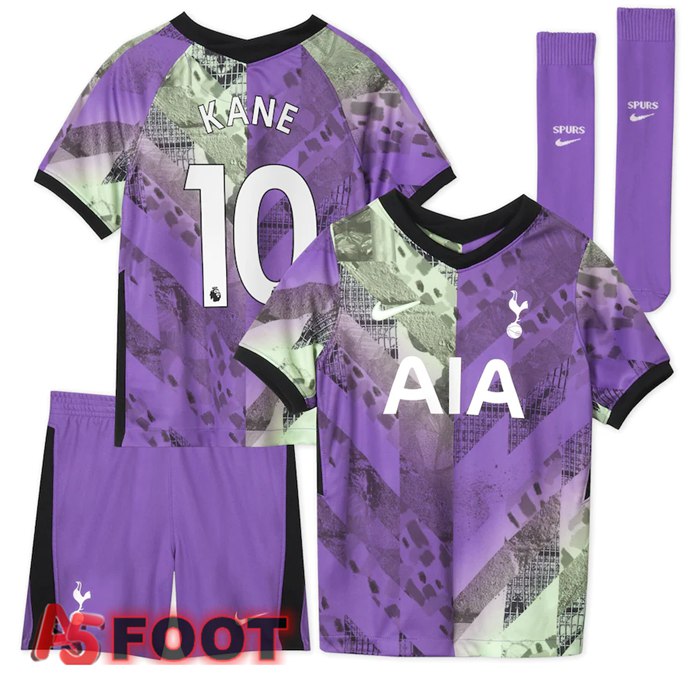 Maillot Tottenham Hotspur (KANE 10) Enfant Third 2021/2022