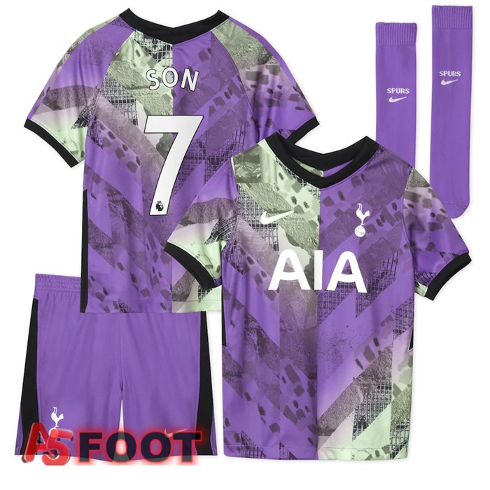 Maillot Tottenham Hotspur (SON 7) Enfant Third 2021/2022