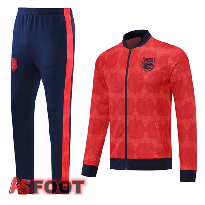 Veste Survetement de Foot Angleterre Rouge 2021/2022