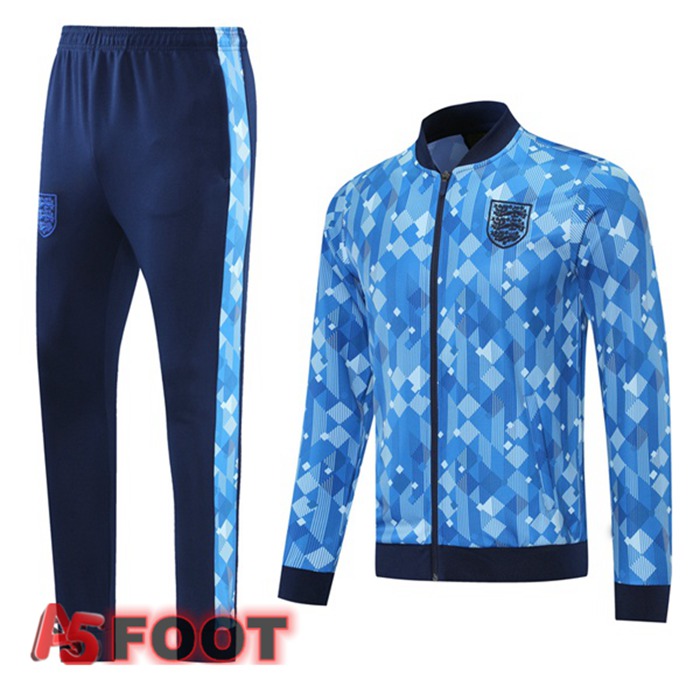 Veste Survetement de Foot Angleterre Bleu 2021/2022
