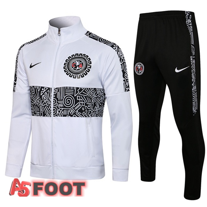 Veste Survetement de Foot Club America Blanc 2021/2022