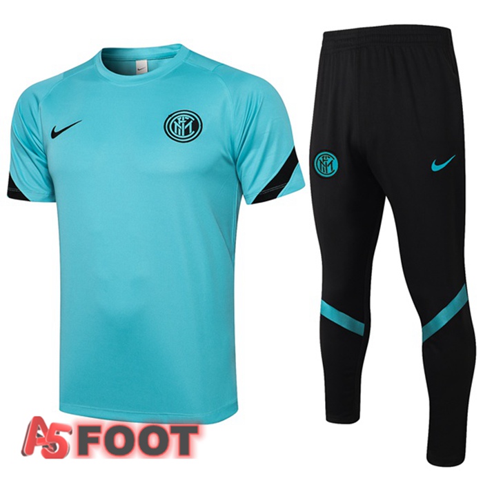 Training T-Shirts Inter Milan + Pantalon Bleu 2021/2022