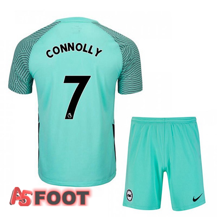 Maillot Brentford FC (CONNOLLY 7) Enfant Exterieur Vert 2021/22