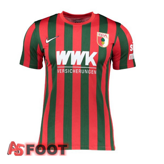 Maillot FC Augsburg Domicile Rouge/Vert 2021/22