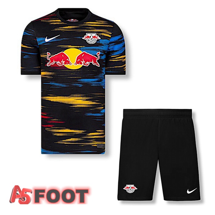 Maillot RB Leipzig Enfant Exterieur Jaune/Bleu 2021/22