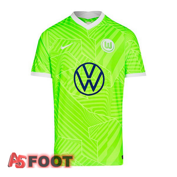 Maillot Vfl Wolfsburg Domicile Vert 2021/22