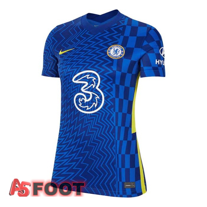 Maillot De Foot FC Chelsea Femme Domicile Bleu 2021/2022