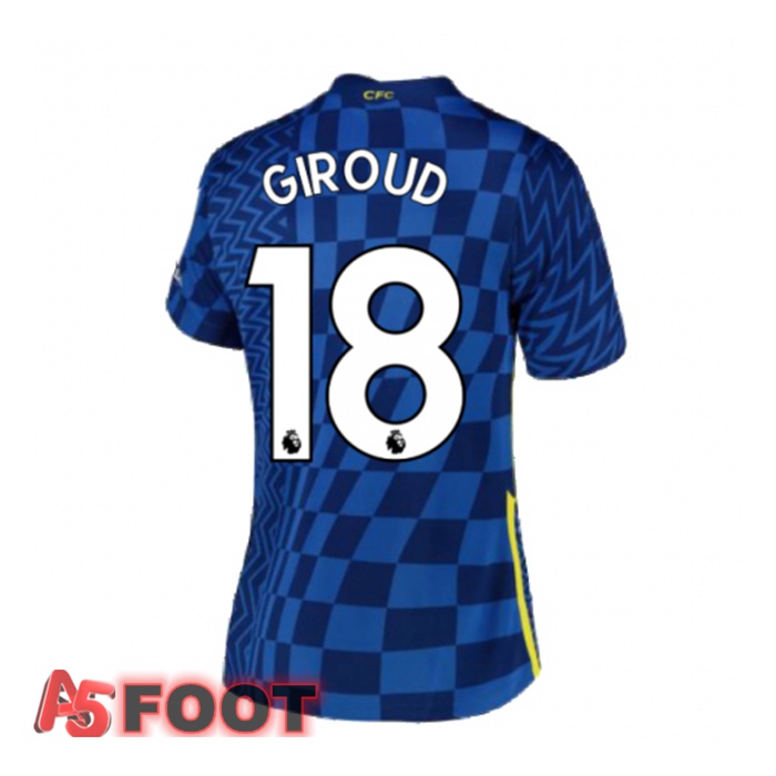 Maillot FC Chelsea (GIROUD 18) Femme Domicile Bleu 2021/2022