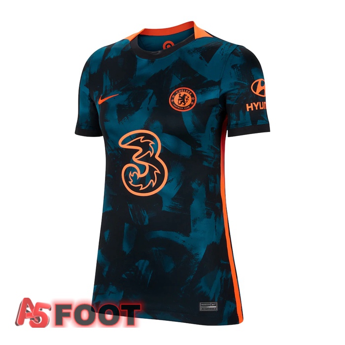 Maillot De Foot FC Chelsea Femme Third Vert/Noir 2021/2022