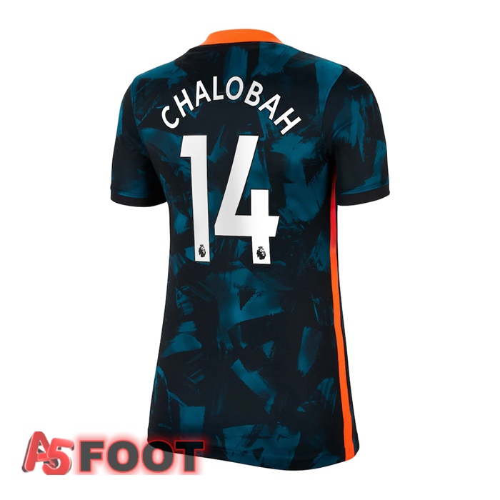 Maillot FC Chelsea (Chalobah 14) Femme Third Vert/Noir 2021/2022