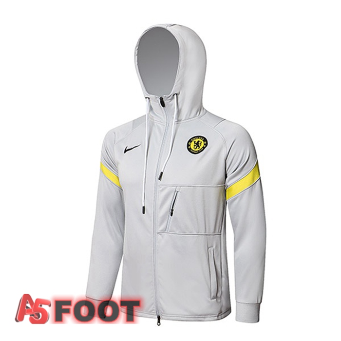 Veste A Capuche FC Chelsea Gris 2021/2022