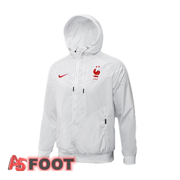 Veste A Capuche France Blanc 2021/2022