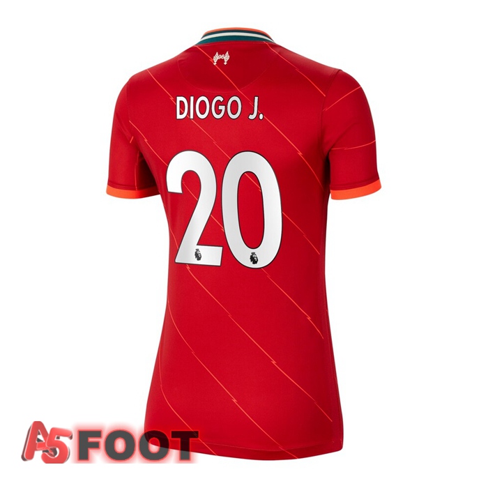 Maillot FC Liverpool (DIOGO J. 20) Femme Domicile Rouge 2021/2022