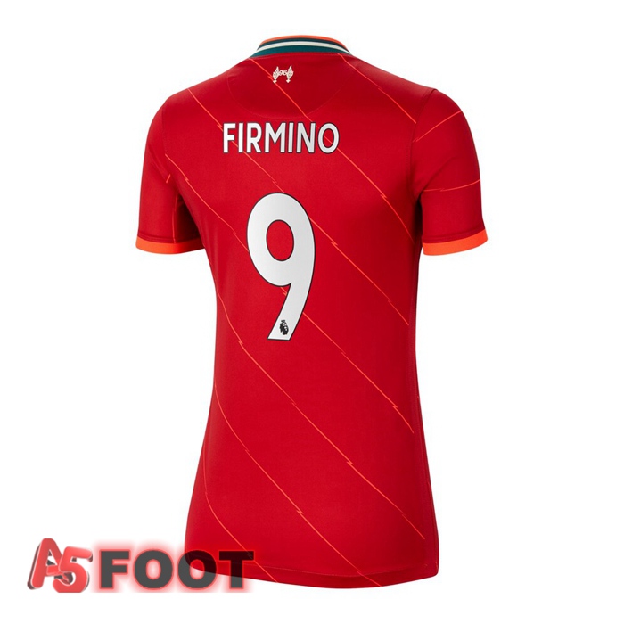 Maillot FC Liverpool (FIRMINO 9) Femme Domicile Rouge 2021/2022