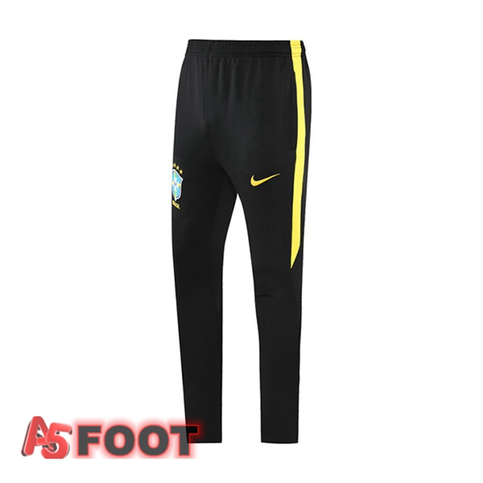Pantalon de Foot Bresil Noir Jaune 2021/2022