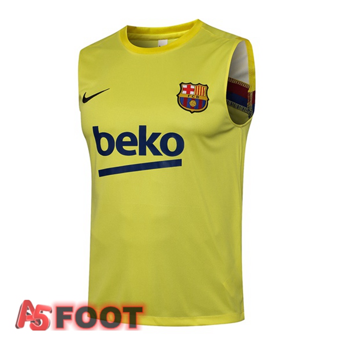 Gilet de Foot FC Barcelone Jaune 2021/2022