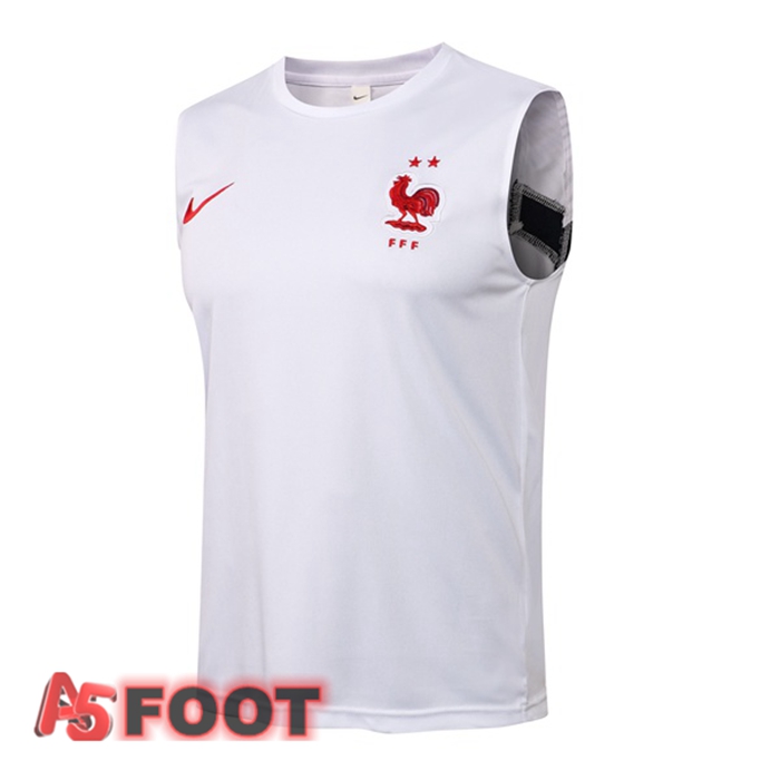 Gilet de Foot France Blanc 2021/2022