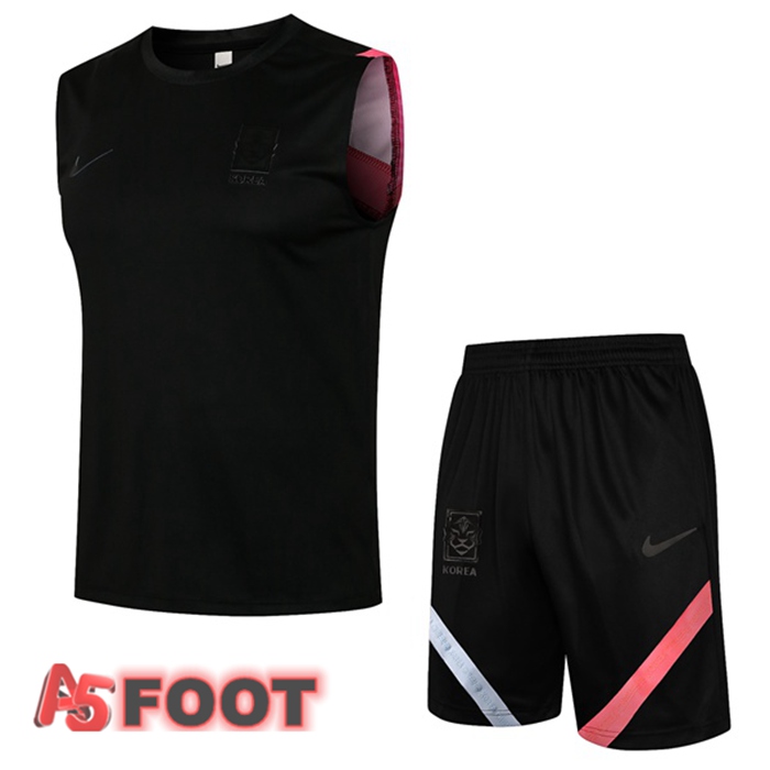 Gilet de Foot Corée + Shorts Noir 2021/2022