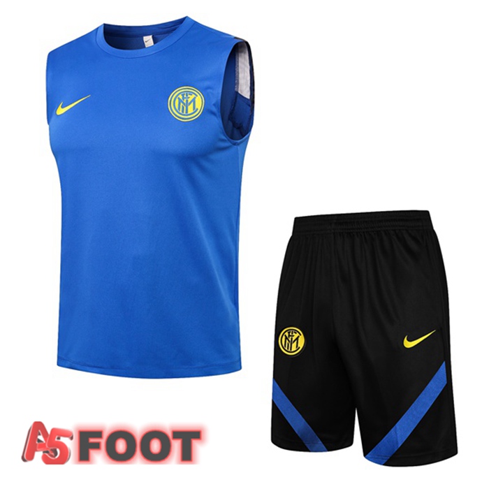 Gilet de Foot Inter Milan + Shorts Bleu 2021/2022