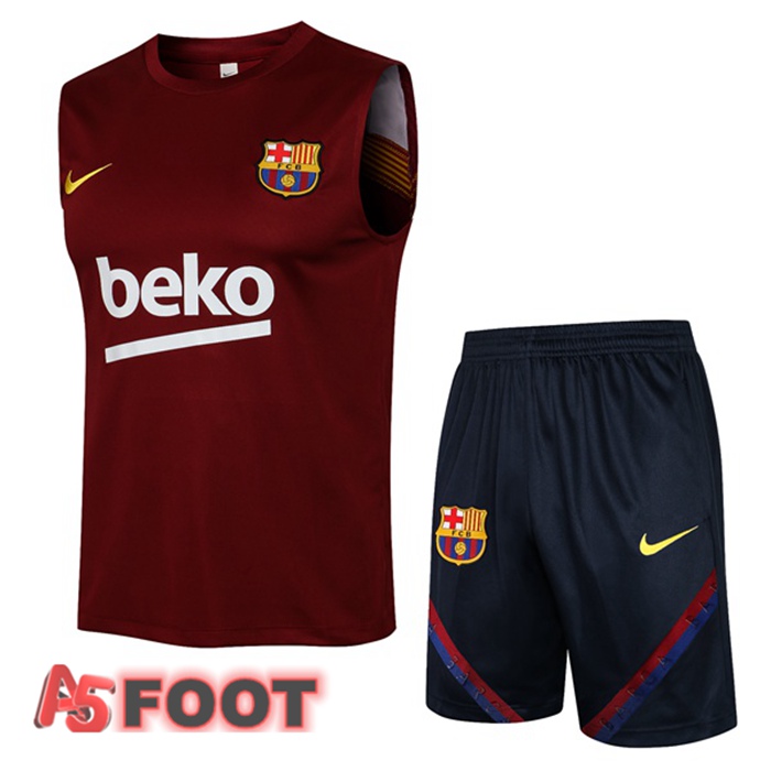 Gilet de Foot FC Barcelone + Shorts Rouge 2021/2022