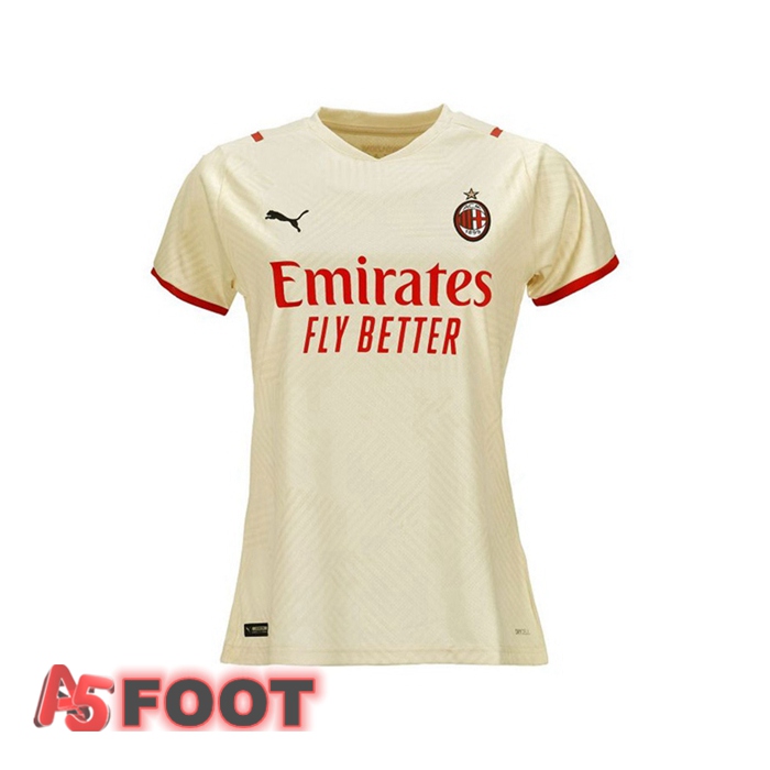 Maillot De Foot Milan AC Femme Exterieur Beige 2021/2022